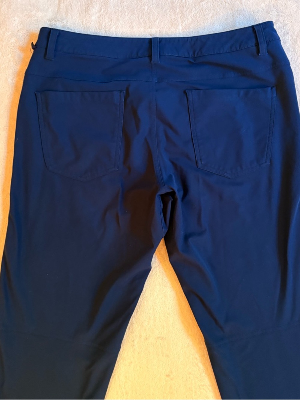 lululemon athletica ABC Navy Blue Men’s 5-Pocket Chinos Sz 33 - Picture 5 of 9